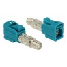 Delock - RF adapter - SMA se zdířkami (female) do konektor FAKRA Z se zdířkami (female) - modrá water blue
