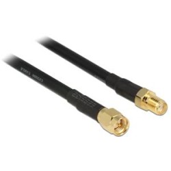 Delock - Prodlužovací šnura pro anténu - SMA se zdírkami (female) do SMA zástrcka - 90 cm - cerná