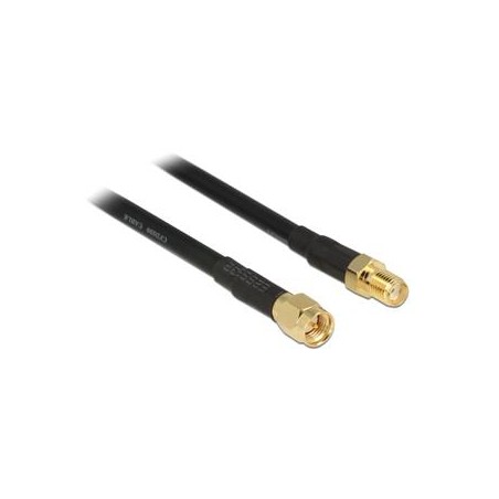 Delock - Prodlužovací šnura pro anténu - SMA se zdírkami (female) do SMA zástrcka - 90 cm - cerná