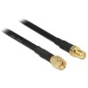 Delock - Prodlužovací šnura pro anténu - SMA se zdírkami (female) do SMA zástrcka - 90 cm - cerná
