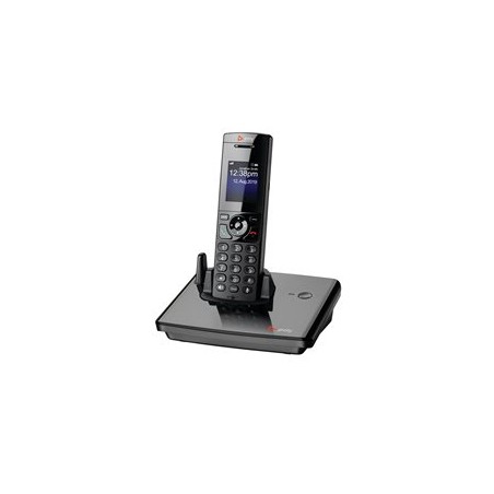 HP Poly VVX D230 - Bezdrátový telefon s identifikací volajícího - DECT - 3-cestný možnost volání - provoz 8 linek - černá