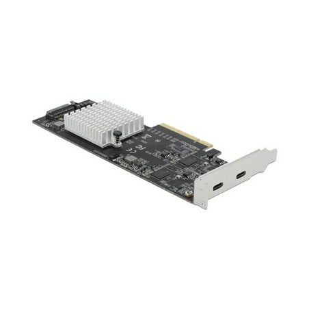 Delock - USB adaptér - PCIe 2.0 x8 nízký profil - USB-C 3.2 Gen 2x2 x 2