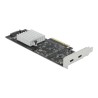 Delock - USB adaptér - PCIe 2.0 x8 nízký profil - USB-C 3.2 Gen 2x2 x 2