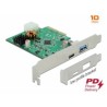 PCI Express x4 Card to 1 x external USB, PCI Express x4 Card to 1 x external USB
