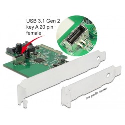 PCI Express x4 Card to 1 x internal USB, PCI Express x4 Card to 1 x internal USB 89029