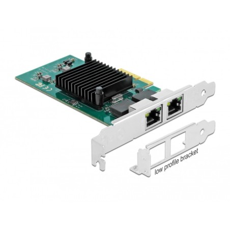 Delock - Síťový adaptér - PCIe 2.0 x4 nízký profil - Gigabit Ethernet x 2
