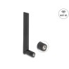Delock - Anténa - zástrcka RP-SMA, se sklopným kloubem, Wi-Fi 6E, - 13.39 cm - Wi-Fi, WLAN - 3 dBi - všesmerová - vnitrní