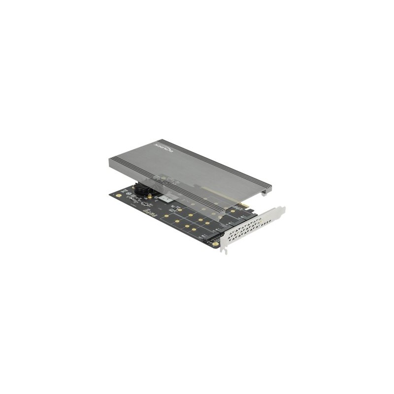 Delock PCI Express x16 Card to 4 x internal NVMe M.2 Key M - Adaptér rozhraní - M.2 - Expansion Slot to M.2 - M.2 NVMe Card