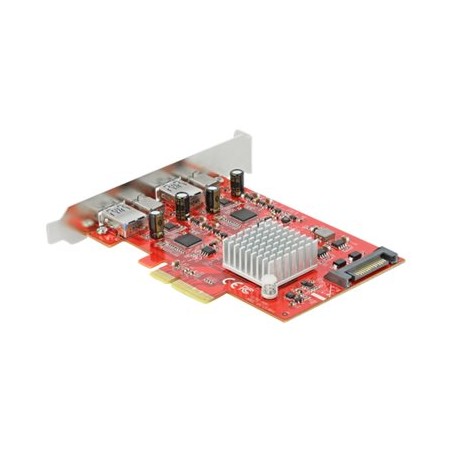 Delock - USB adaptér - PCIe 3.0 x4 - USB 3.2 Gen 2 x 2 + USB-C 3.2 Gen 2 x 2