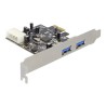 Delock PCI Express card 2x USB 3.0 - USB adaptér - PCI Express x1 - USB 3.0 x 2