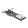Delock - Síťový adaptér - PCIe 2.1 x4 - 10M/100M/1G/2.5 Gigabit Ethernet x 4