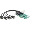 Delock PCI Express Card 4 x Serial RS-232 - Sériový adaptér - PCIe - RS-232 x 4