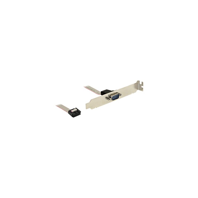 Delock - Sériový panel - DB-9 (M) do 9 pinová IDC (F) - 25 cm