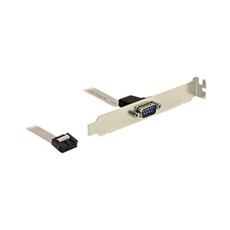 Delock - Sériový panel - DB-9 (M) do 9 pinová IDC (F) - 25 cm