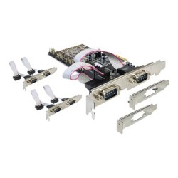 Delock PCI Express Card 6x Serial - Sériový adaptér - PCIe - RS-232 - 6 porty