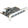 PCI Express x1 Card to 5 x external+2, PCI Express x1 Card to 5 x external+2