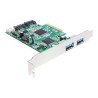 Delock PCI Express Card 2 x external USB 3.0, 2 x internal SATA 6 Gb/s - Úložiště / USB3.0 ovladač - USB 3.0 / SATA 6Gb/s