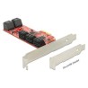Delock - Řadič úložiště - 10 Kanál - SATA 6Gb/s - nízký profil - PCIe 2.0 x2