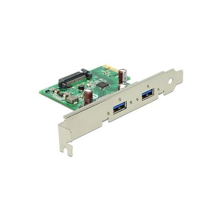 Delock PCI Express card 2 x USB 3.0 - USB adaptér - PCIe 2.0 - USB 3.0 x 2