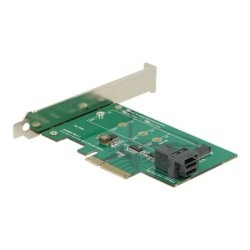 Delock PCI Express Card 1 x internal NVMe M.2 PCIe / 1 x internal SFF-8643 NVMe - Řadič úložiště - M.2 Card - nízký profil