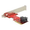 Delock PCI Express x4 Card 1 x internal SFF-8643 NVMe - Řadič úložiště - 2.5" - M.2 Card - nízký profil - PCIe 3.0 x4