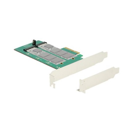 Delock PCI Express Card 2 x internal M.2 Key B with RAID - Řadič úložiště - M.2 Card - nízký profil - RAID RAID 0, 1 - PCIe 2.0
