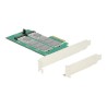 Delock PCI Express Card 2 x internal M.2 Key B with RAID - Řadič úložiště - M.2 Card - nízký profil - RAID RAID 0, 1 - PCIe 2.0