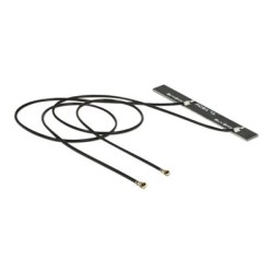 Delock WLAN Twin Antenna - Anténa - Wi-Fi - 5 dBi - černá 89571
