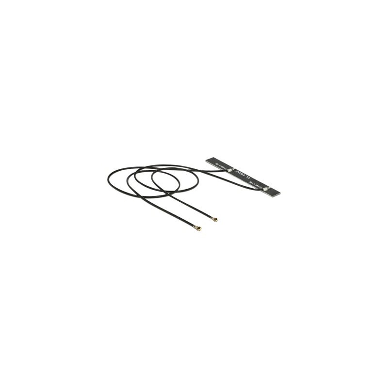 Delock WLAN Twin Antenna - Anténa - Wi-Fi - 5 dBi - černá 89571