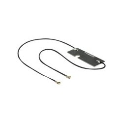 Delock WLAN Twin Antenna - Anténa - Wi-Fi - 5 dBi - černá 89569