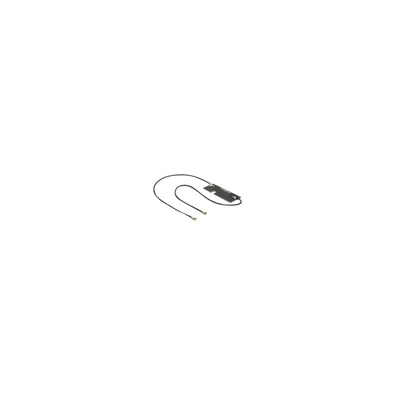Delock WLAN Twin Antenna - Anténa - Wi-Fi - 5 dBi - černá 89569