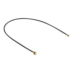 Delock - Kabel antény - MHF/U.FL zástrčka úhlový do MHF4/HSC zástrčka úhlový - 10 cm - koaxiál - černá