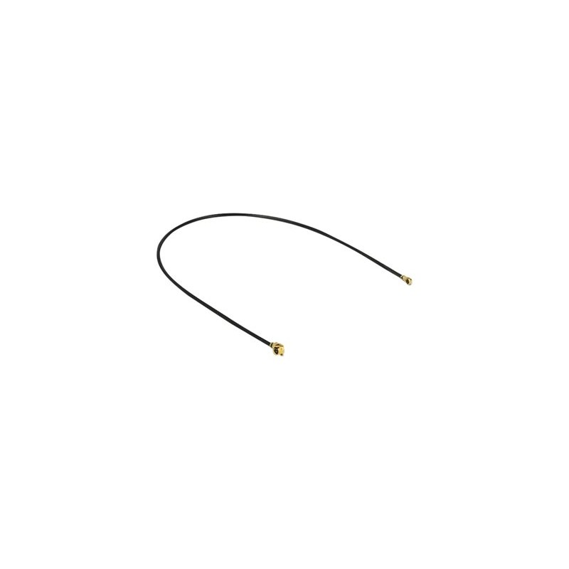 Delock - Kabel antény - MHF/U.FL zástrčka úhlový do MHF4/HSC zástrčka úhlový - 10 cm - koaxiál - černá