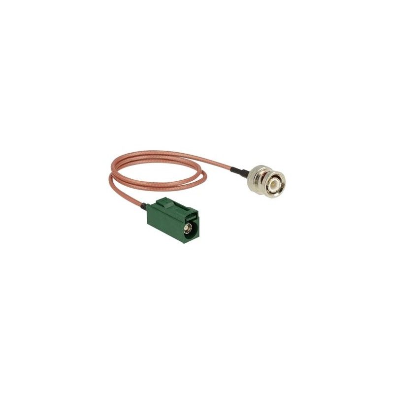 Delock - Kabel antény - konektor FAKRA E se zdírkami (female) do BNC s piny (male) - 50 cm - koaxiál