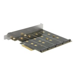 Delock - Řadič úložiště (RAID) - 4 Kanál - M.2 Card - RAID RAID 0, 1, 10 - PCIe x4