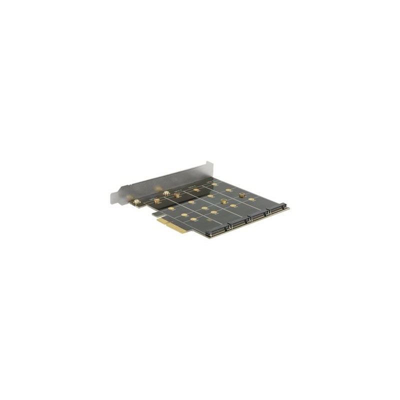 Delock - Řadič úložiště (RAID) - 4 Kanál - M.2 Card - RAID RAID 0, 1, 10 - PCIe x4