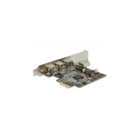 Delock PCI Express Card 3 x external FireWire B + 1 x internal FireWire A - Adaptér firewire - PCIe - FireWire 800