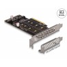 PCI Express x8 Card to 2 x internal NVMe, PCI Express x8 Card to 2 x internal NVMe