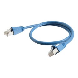 C2G Cat6a Booted Shielded (STP) Network Patch Cable - Patch kabel - RJ-45 (M) do RJ-45 (M) - 0.5 m - STP - CAT 6a - lisovaný