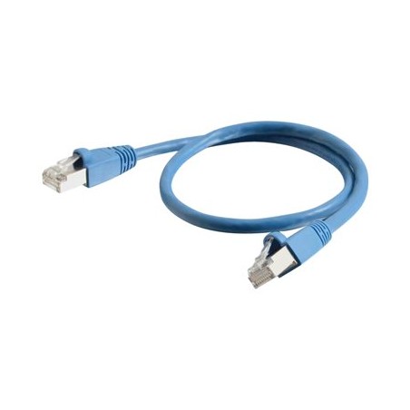 C2G Cat6a Booted Shielded (STP) Network Patch Cable - Patch kabel - RJ-45 (M) do RJ-45 (M) - 0.5 m - STP - CAT 6a - lisovaný