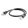 C2G Cat6a Booted Shielded (STP) Network Patch Cable - Patch kabel - RJ-45 (M) do RJ-45 (M) - 7 m - STP - CAT 6a - lisovaný