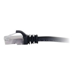 C2G Cat6a Booted Shielded (STP) Network Patch Cable - Patch kabel - RJ-45 (M) do RJ-45 (M) - 30 cm - STP - CAT 6a - lisovaný