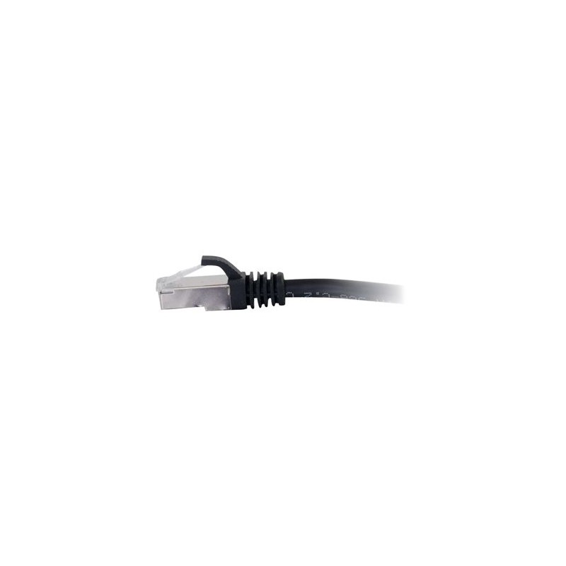 C2G Cat6a Booted Shielded (STP) Network Patch Cable - Patch kabel - RJ-45 (M) do RJ-45 (M) - 30 cm - STP - CAT 6a - lisovaný
