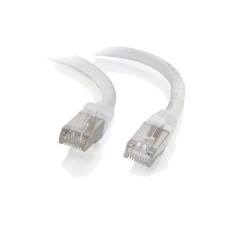 C2G Cat6a Booted Shielded (STP) Network Patch Cable - Patch kabel - RJ-45 (M) do RJ-45 (M) - 30 cm - STP - CAT 6a - lisovaný