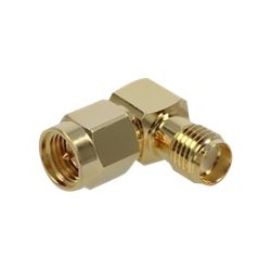 Delock - Adaptér antény - SMA zástrčka do SMA zásuvka pravoúhlý