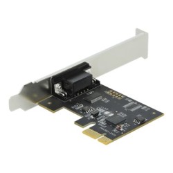 Delock PCI Express Card to 1 x Serial RS-232 - Sériový adaptér - PCIe 2.0 nízký profil - RS-232 x 1 - černá