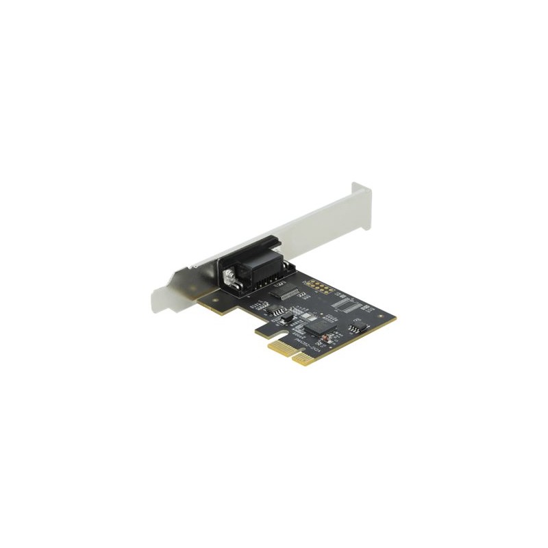 Delock PCI Express Card to 1 x Serial RS-232 - Sériový adaptér - PCIe 2.0 nízký profil - RS-232 x 1 - černá