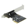 Delock PCI Express Card to 1 x Serial RS-232 - Sériový adaptér - PCIe 2.0 nízký profil - RS-232 x 1 - černá