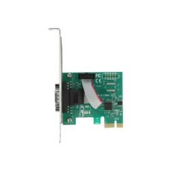 Delock PCI Express Card to 1 x Serial RS-232 - Sériový adaptér - PCIe 2.0 nízký profil - RS-232 x 1 - zelená