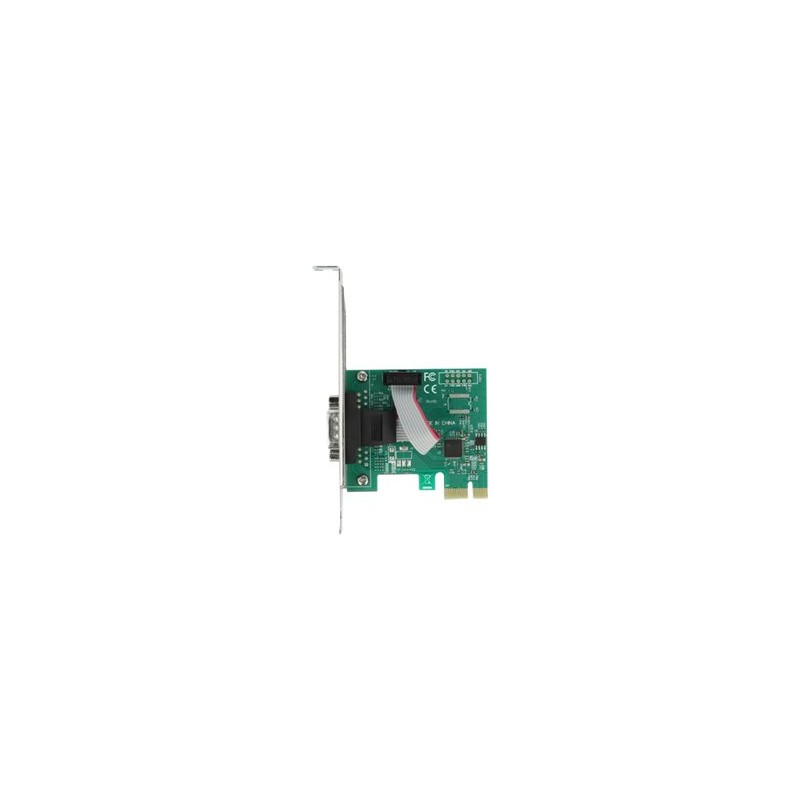 Delock PCI Express Card to 1 x Serial RS-232 - Sériový adaptér - PCIe 2.0 nízký profil - RS-232 x 1 - zelená